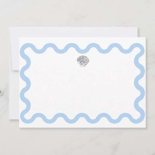 Seashell Briefpapier Notitiekaartje (Voorkant)