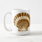 Seashell — bruin en beige koffiemok (Links)