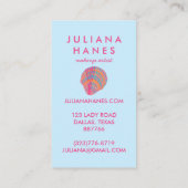 Seashell Chic Minimalist Beachy Colorful Kortingskaartje (Achterkant)