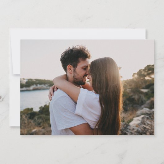 Seashell Coastal Beach Trouwfoto Save The Date (Achterkant)