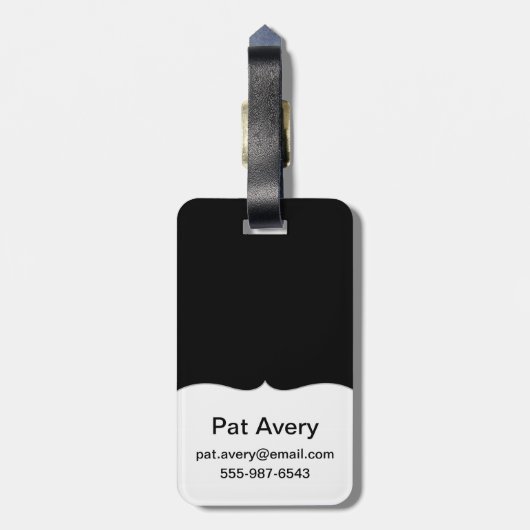 Seashell Collage Bagagelabel (Achterkant verticaal)