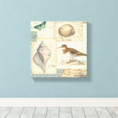 Seashell Collage Canvas Afdruk (Insitu (Houten vloer))