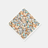 Seashell collage diamant scallop shell chic servet (Hoek)