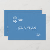 Seashell Collectie Notecard/Bedankt Opmerking Notitiekaartje (Voorkant / Achterkant)