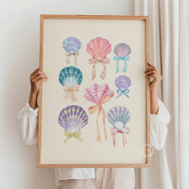 Seashell Coquette Collectie Neutraal Poster