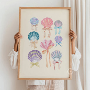 Seashell Coquette Collectie Neutraal Poster