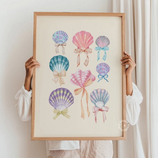 Seashell Coquette Collectie Neutraal Poster