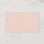 Seashell Coral Pink Baby Luier Raffle Ticket Informatiekaartje (Achterkant)