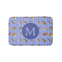  Seashell Custom Monogram Badmat