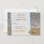 Seashell Destination Wedding DIY RSVP (Voorkant)