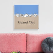 Seashell Drawing Art Canvas Afdruk (Insitu (Woonkamer))