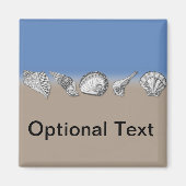 Seashell Drawing Art Magneet (Voorkant)