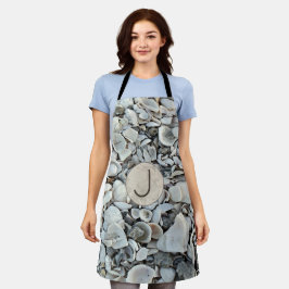 Seashell Drift Monogram Accent Schort