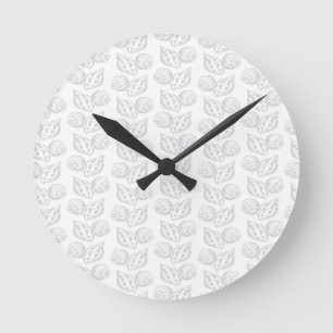 Seashell elegant patroon werpt kussen ronde klok