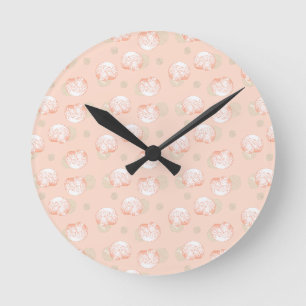Seashell elegant patroon werpt kussen ronde klok