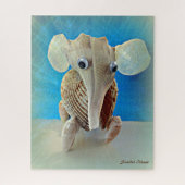 Seashell Elephant Craft Animal Sanibel Island FL Legpuzzel (Verticaal)
