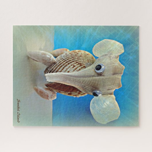 Seashell Elephant Craft Animal Sanibel Island FL Legpuzzel (Horizontaal)