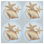 Seashell en Starfish Stof (Close Up)