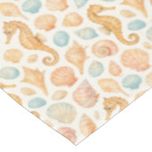 Seashell en zeepaardje waterverf patroon tafelkleed (Gekanteld)