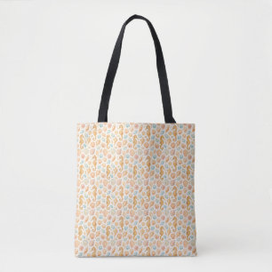 Seashell en zeepaardje waterverf patroon tote bag