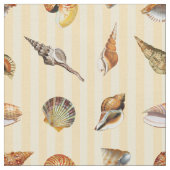 Seashell Fabric Sand Stripe Stof (Close Up)