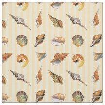  Seashell Fabric Sand Stripe