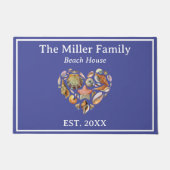 Seashell Familie Beach House Deurmat (Voorkant)