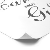 Seashell Faux Gold Foil | Ocean Gifts Wedding Sign Poster (Hoek)