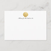 Seashell Faux Gold Foil | Ocean Wedding Advice Advieskaart (Voorkant)