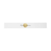 Seashell Faux Gold Foil | Ocean Wedding Uitnodigingen Wikkel (Vlak)