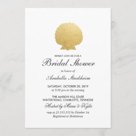 Seashell Faux Gold Foil | Vrijgezellenfeest van de Kaart