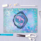 Seashell Fit for a Mermaid Glitter Birthday Party Tissuepapier (Craft)