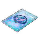 Seashell Fit for a Mermaid Glitter Girls Magical Notitieboek (Linkerzijde)