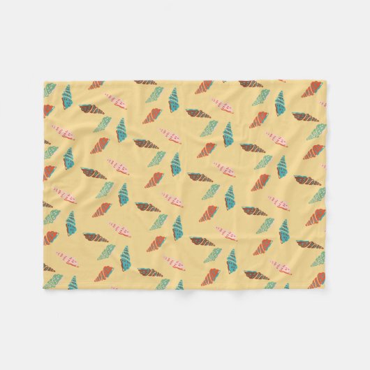 Seashell Fleece Deken (Voorkant (Horizontaal))