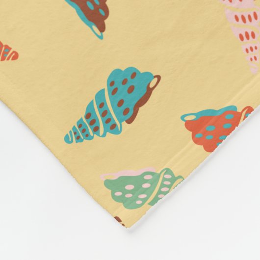 Seashell Fleece Deken (Hoek)
