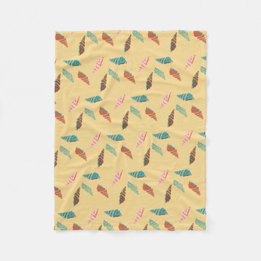 Seashell Fleece Deken (Voorkant)