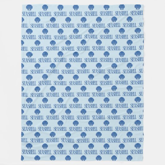 Seashell Fleece Deken (Voorkant)