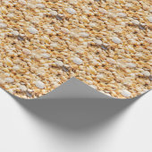 Seashell gestructureerde zomer strand achtergrond. cadeaupapier (Hoek)