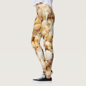 Seashell gestructureerde zomer strand achtergrond. leggings (Links)