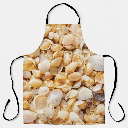 Seashell gestructureerde zomer strand achtergrond. schort (Voorkant)