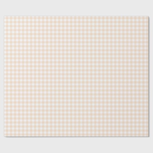 Seashell Gingham Wrapping Paper Cadeaupapier (Vlak)