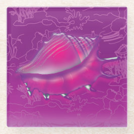 Seashell Glazen Onderzetter