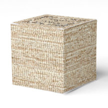 Seashell grens op bruin Weave bruiloft