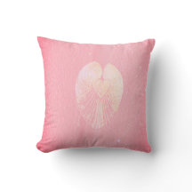 Seashell Heart Angel Wings - Roze wolk