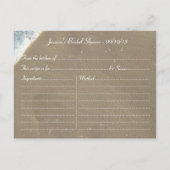 Seashell Heart Beach Vrijgezellenfeest Recept Kaar Uitnodiging Briefkaart (Achterkant)