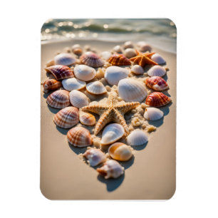 Seashell Heart Magneet