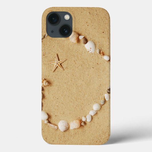 Seashell Heart met Starfish Case-Mate iPhone Case (Achterkant)