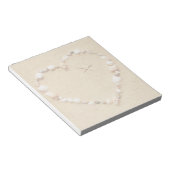 Seashell Heart met Starfish Notitieblok (Schuin)