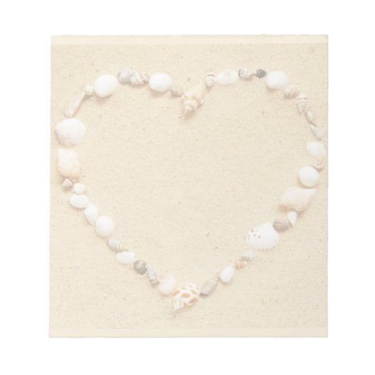 Seashell Heart Notitieblok (Voorkant)