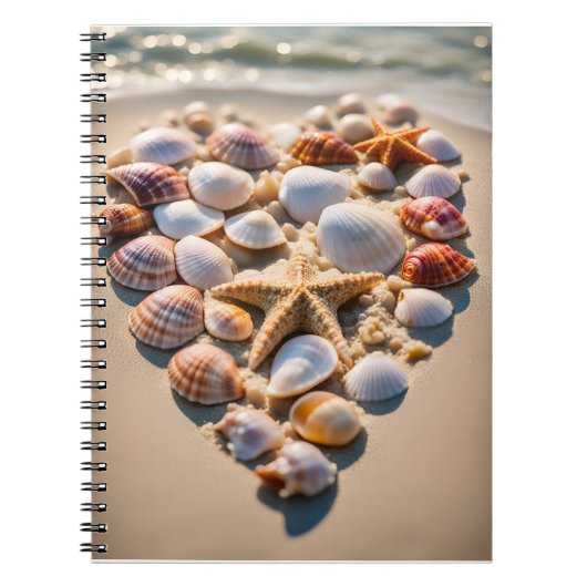 Seashell Heart Notitieboek (Voorkant)